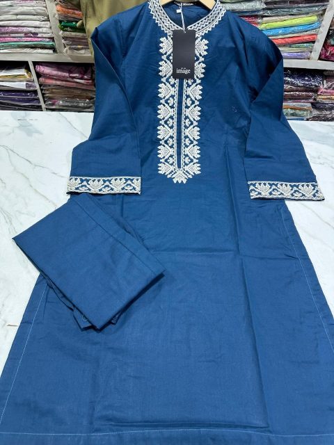 2 piece stitched blue dresa